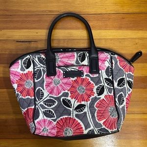 Vera Bradley Purse Handbag Cheery Blossoms retired pattern mini tote handles